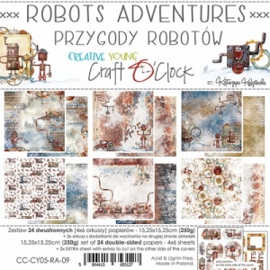 Craft O'Clock 6x6 Paper Pack - Robots Adventures